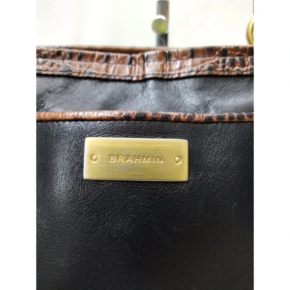 Brahmin black leather